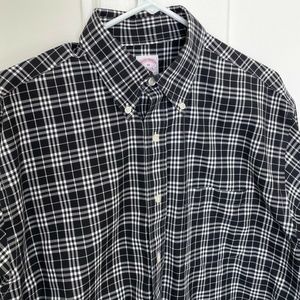 Brooks Brothers 346 L/S Button Front Dress Shirt Original Polo Medium M Non Iron